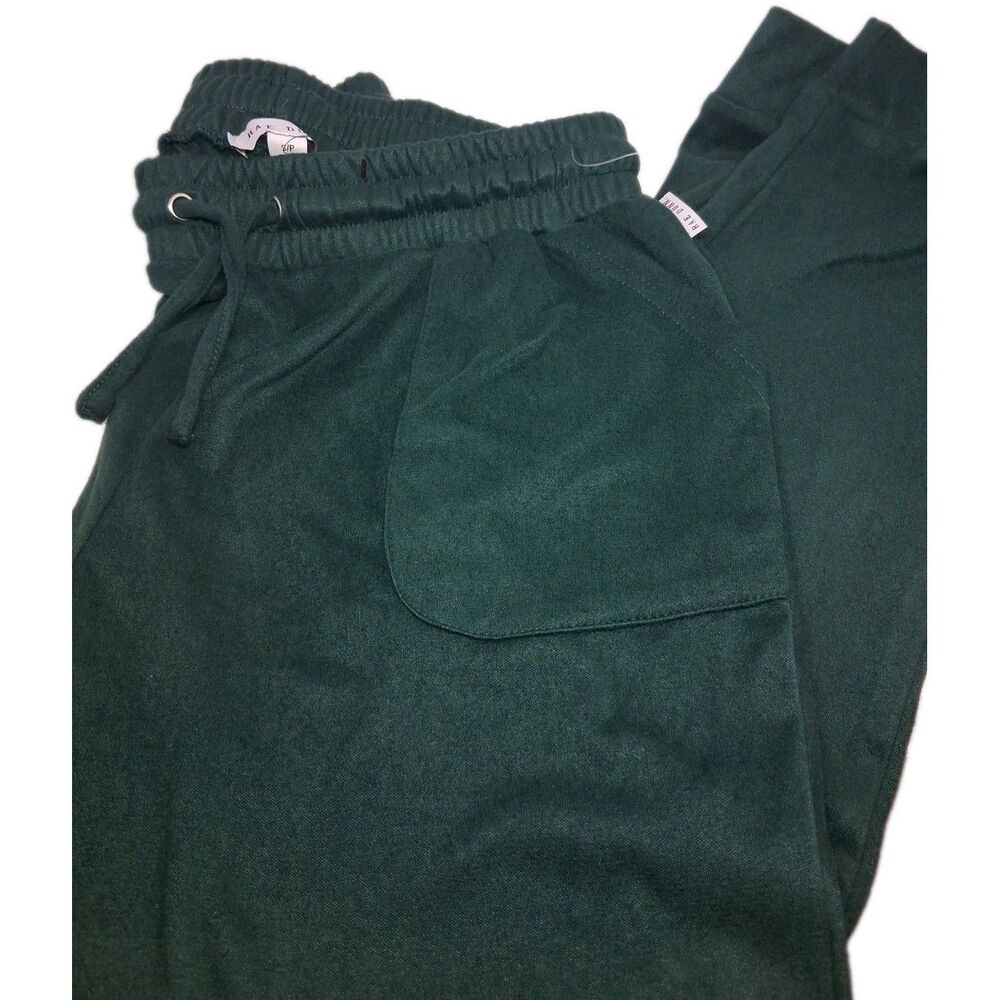 Rae Dunn Women's Green Soft Comfort Sweatpants Casual Joggers New Size S
